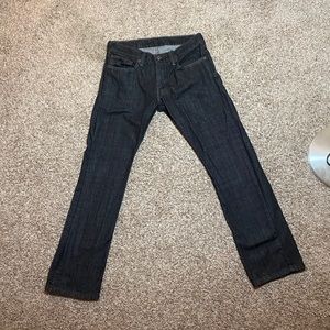 Levi 514 31/30. Black Indigo.